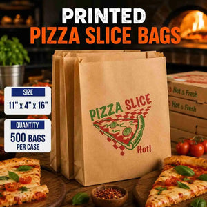 Printed Pizza Slice Bag