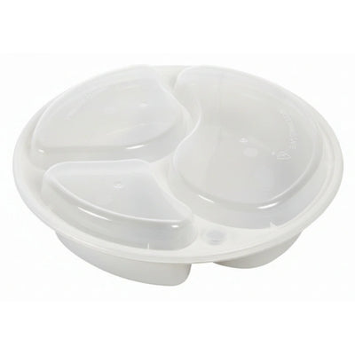 48 Oz. 3-Compartment Round Combo Container, 150/Case