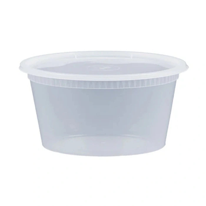 clear round food storage container