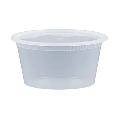 8 Oz Round Clear Plastic Deli Combo Container – Food Storage Container and Refrigeration, 240/Case | OZAT