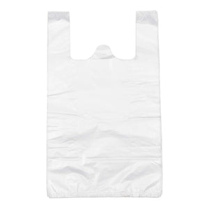 White Plastic T-Shirt Carry Bags, Size S3