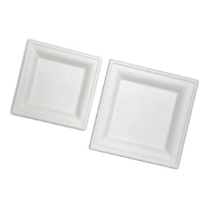 8" Square Baggase Plate, 1000 Pcs/Case