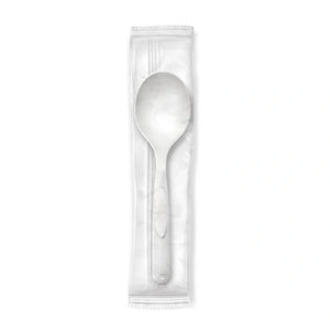 OZAT - Plastic Tea Spoon, Heavy Duty, White, Individually Wrapped, 1000/Case