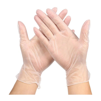 Clear Vinyl Gloves, SMALL Size – Latex-Free Examination Gloves for Kitchen, Food Handling & Cleaning Use (100/Case)