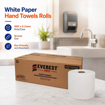 White Hand Towel Roll